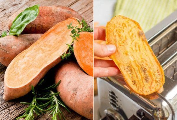 Toasts aux patates douces