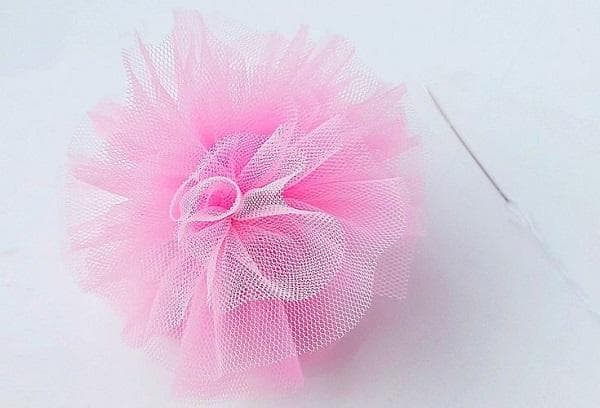 Gant de toilette en tulle