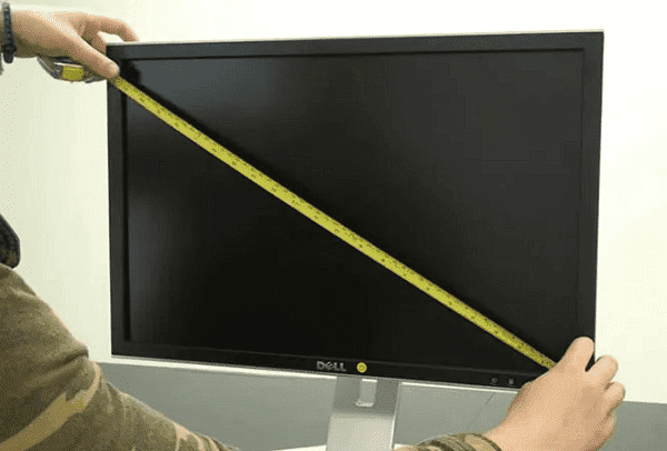 Mesure de la diagonale du téléviseur