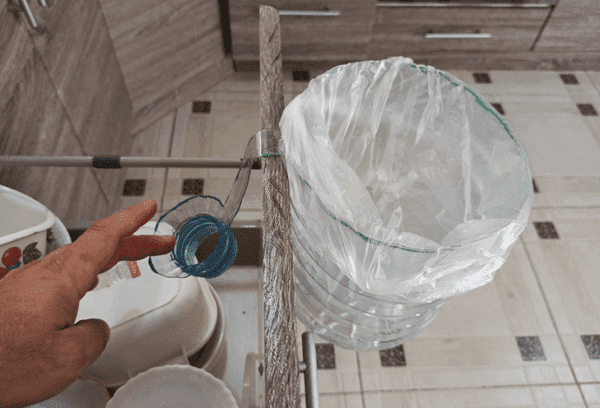 Poubelle faite maison