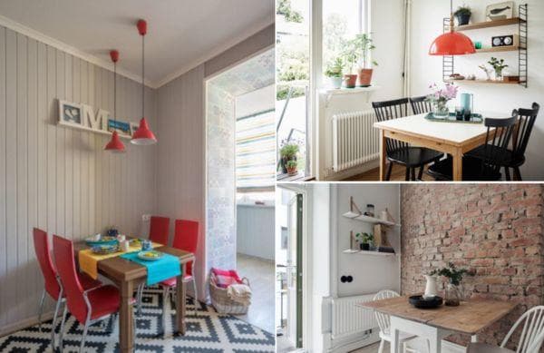 Etagères au mur dans la cuisine