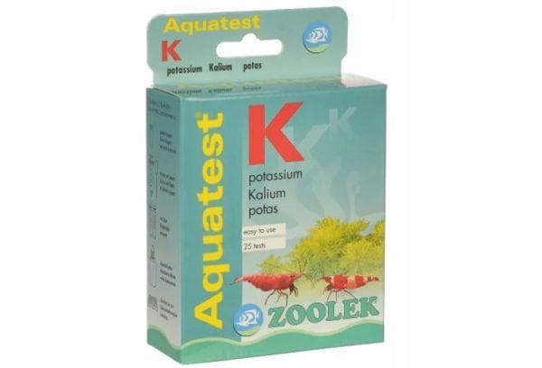 Test de potassium dans un aquarium