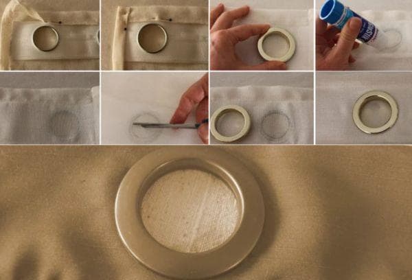 Installation des œillets étape par étape