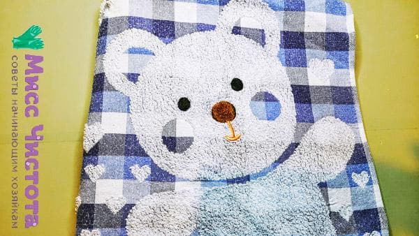 serviette de bébé lavée