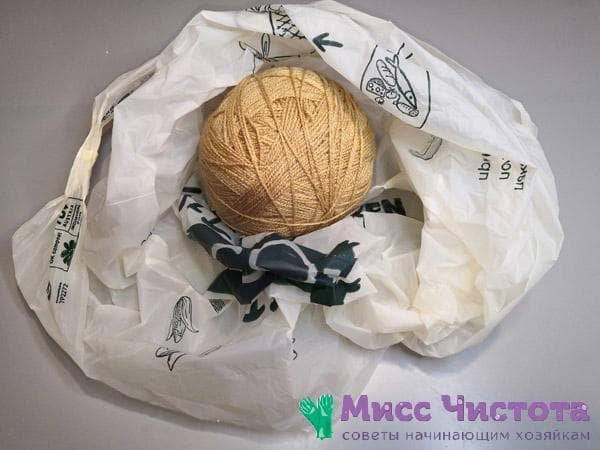 boule de boucle sur l'emballage