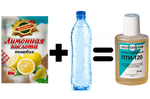 Flux d'acide citrique