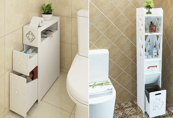 Armoires étroites dans les coins