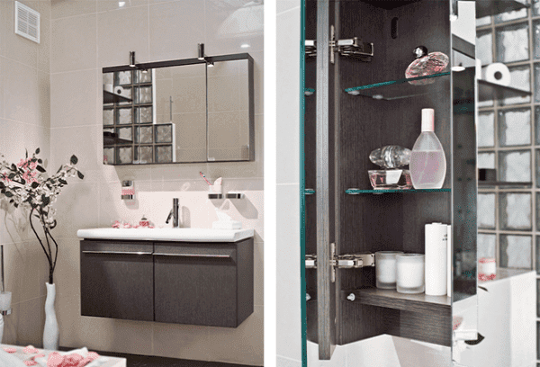 Intérieur de petite salle de bain