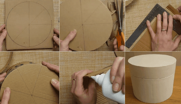 Boîte ronde DIY
