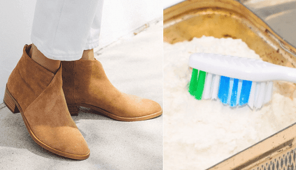 Talc pour le nettoyage des chaussures