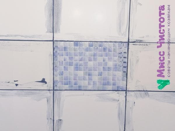 carreaux de céramique avec coulis