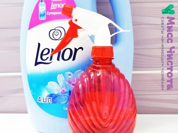 assouplissant et pulvérisateur