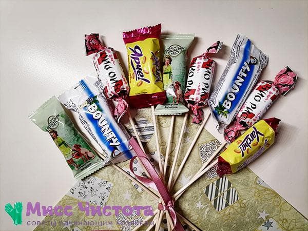 Bouquet de bonbons bricolage