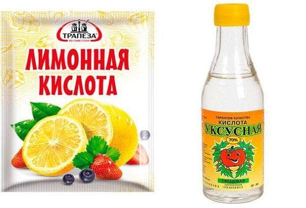 Acide citrique ou vinaigre pour nettoyer les pièces