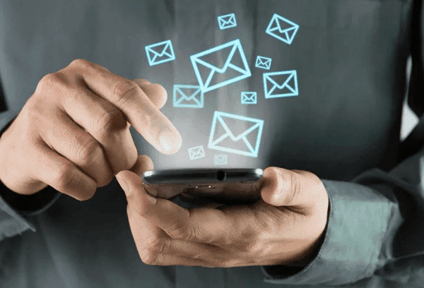 Messages sur smartphone