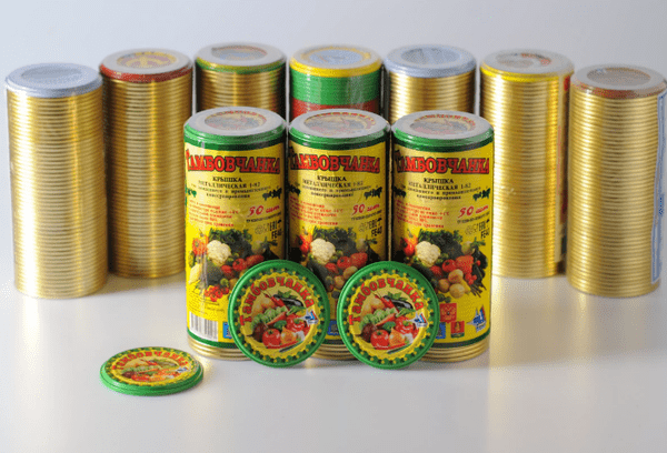 Couvercles en étain