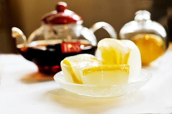 citron congelé pour le thé