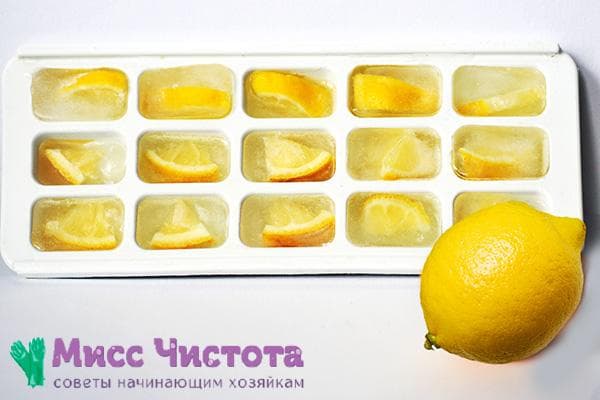 en forme de citron congelé