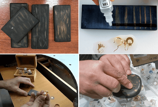 Pierre de touche en or