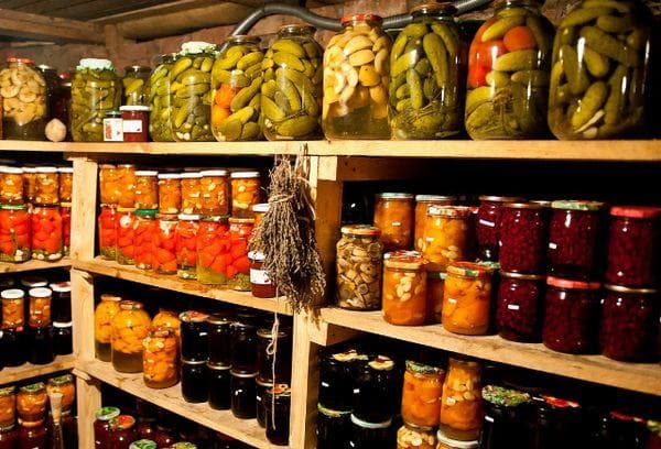 Préparatifs d'hiver en cave