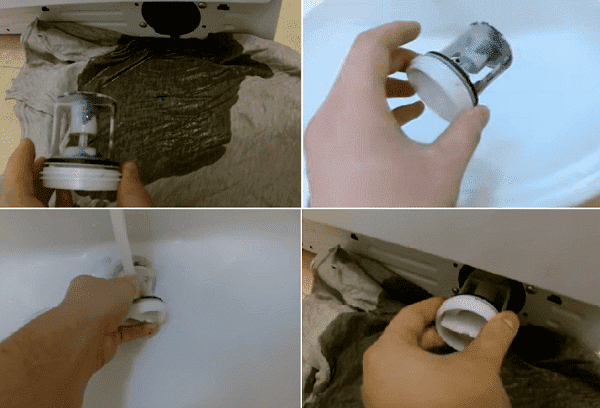 Nettoyage du filtre de vidange