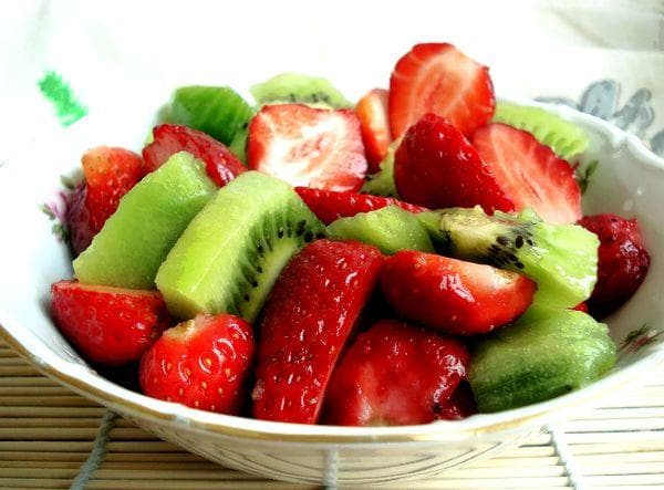 Fraise et kiwi