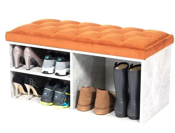 Banc avec système de rangement pour chaussures