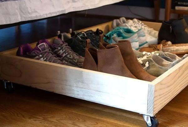 Ranger les chaussures dans les meubles