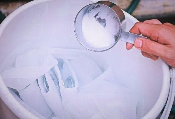 Trempage des rideaux