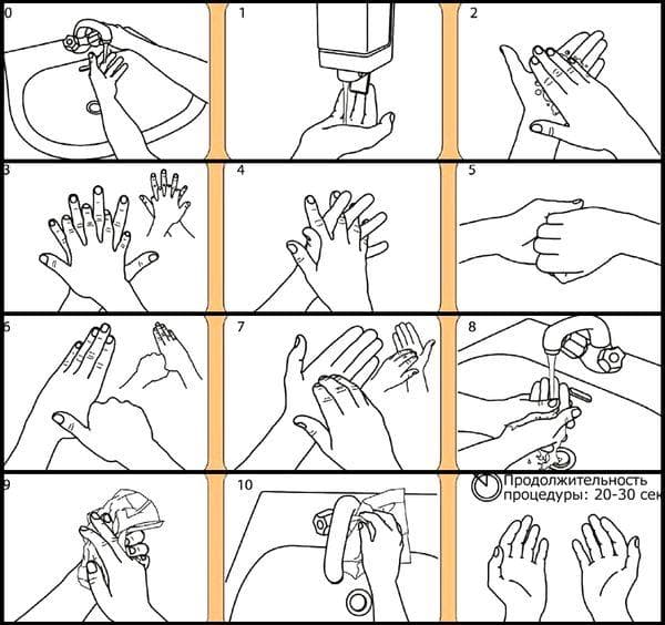 Programme de lavage hygiénique des mains