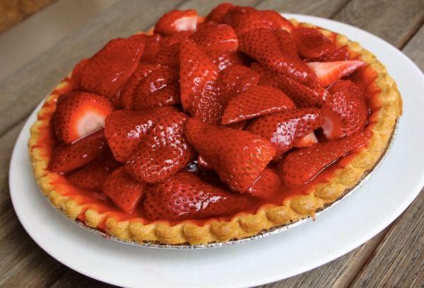 Pâtisseries sucrées aux fraises