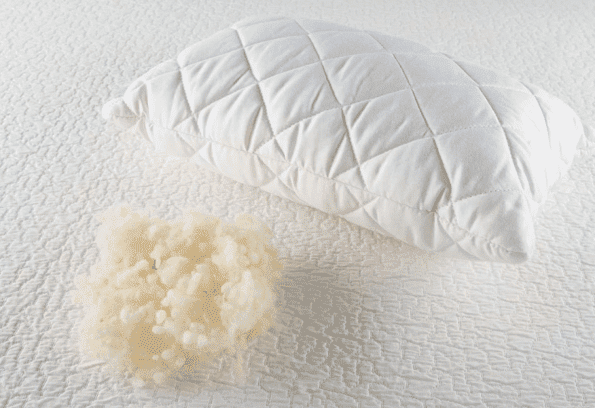 Oreiller en laine naturelle de mouton et de chameau