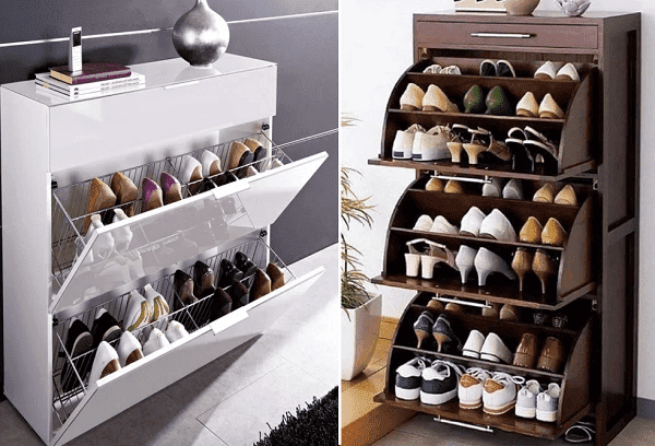 Étagères à chaussures minces