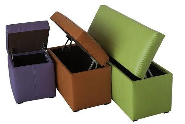 Poufs avec couvercle à charnière