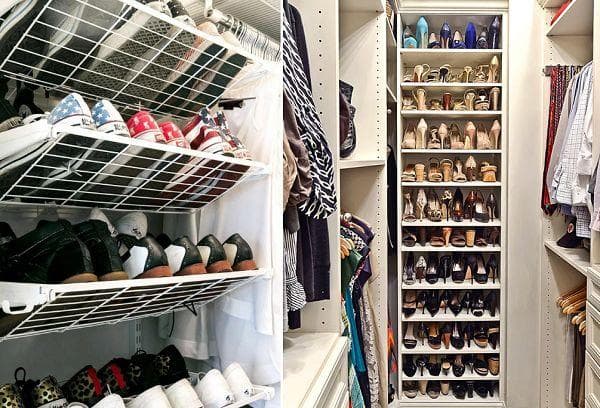 Ranger les chaussures dans le dressing et le garde-manger