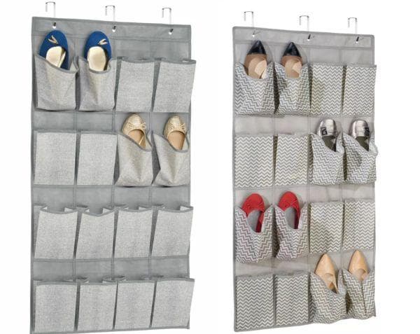 Ranger les chaussures dans des organisateurs