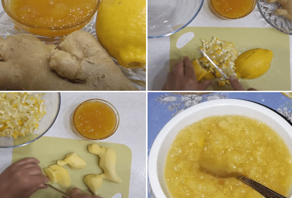 Citron au miel (gingembre) photo étape par étape