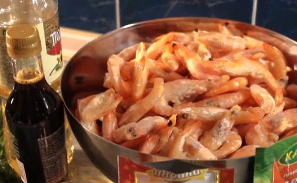 Crevettes à la sauce soja