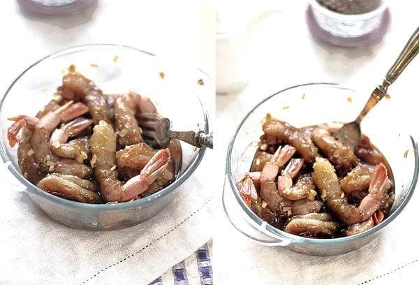 Crevettes à la sauce soja