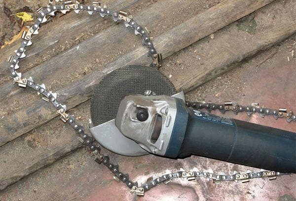 Chaîne de meuleuse et de tronçonneuse