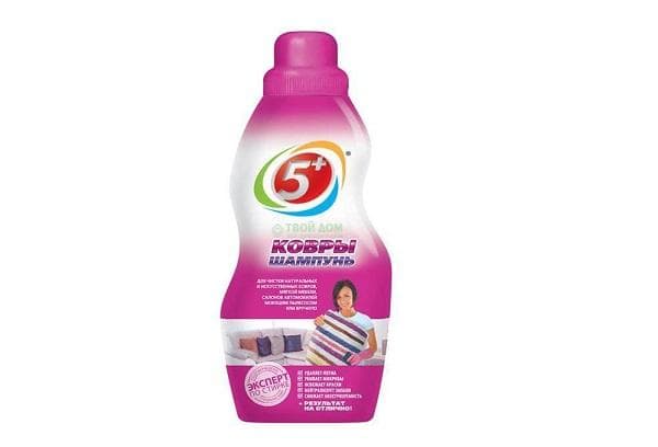 Shampoing pour tapis 5+