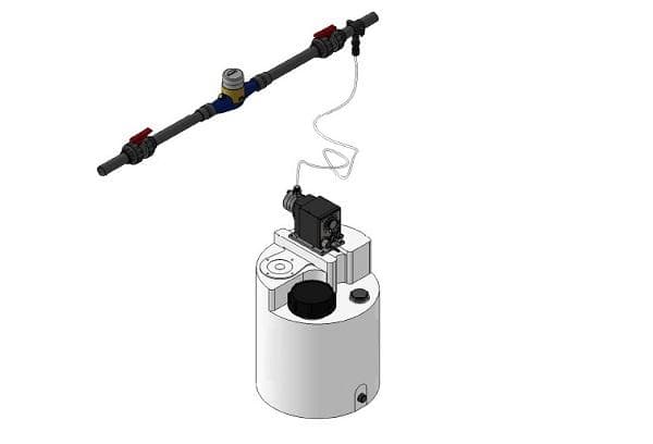 Distributeur d'hypochlorite de sodium 1054