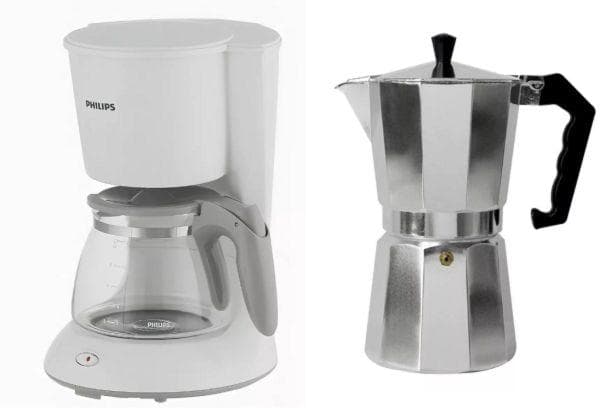 Geyser et cafetière filtre