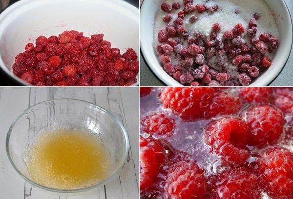 Faire de la confiture de framboise
