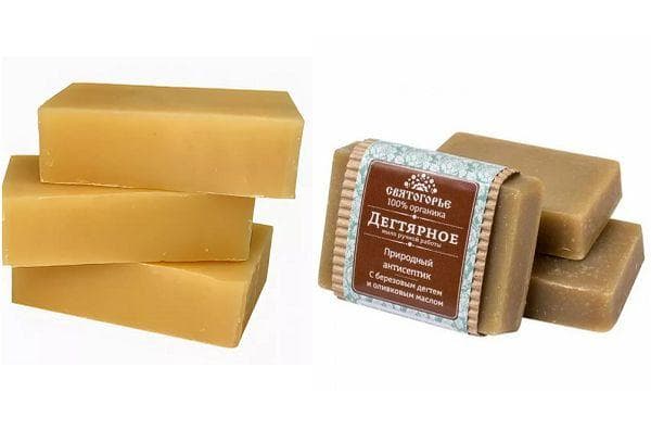 Savon à lessive et au goudron