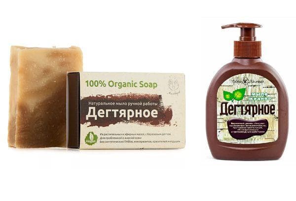 Types de savons au goudron