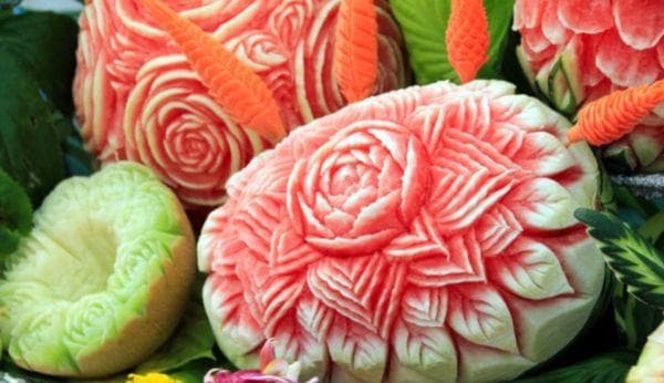 Sculpture de pastèque