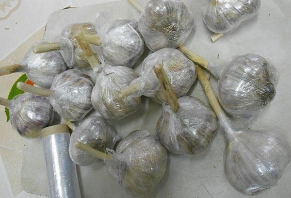 Ail dans du film alimentaire