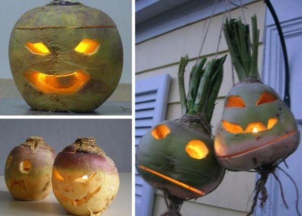 Les premières citrouilles-lanternes n'étaient pas fabriquées à partir de citrouilles.