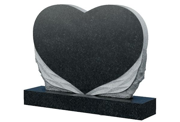 Monument en forme de coeur en granit